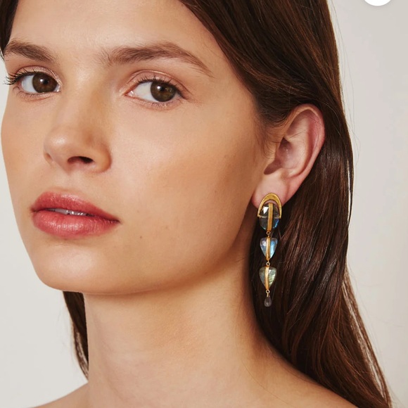 Chan Luu Labradorite mix rise earrings - Picture 2 of 2